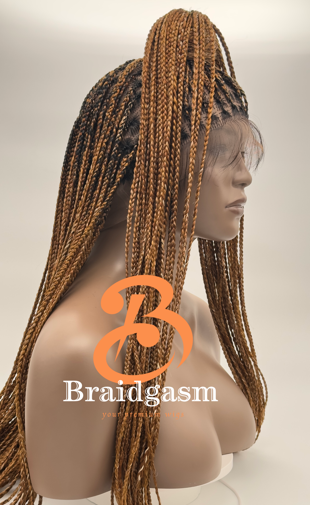 29 Inches Full Lace Handmade Box Braids Wig