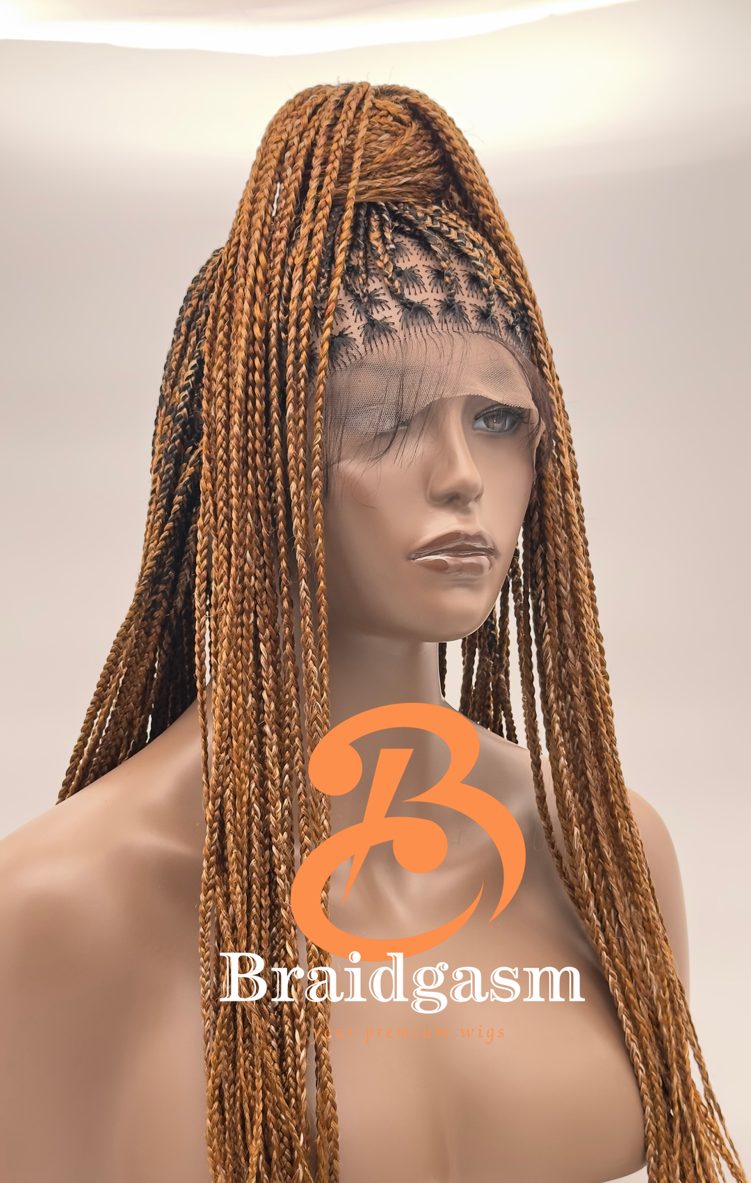 29 Inches Full Lace Handmade Box Braids Wig