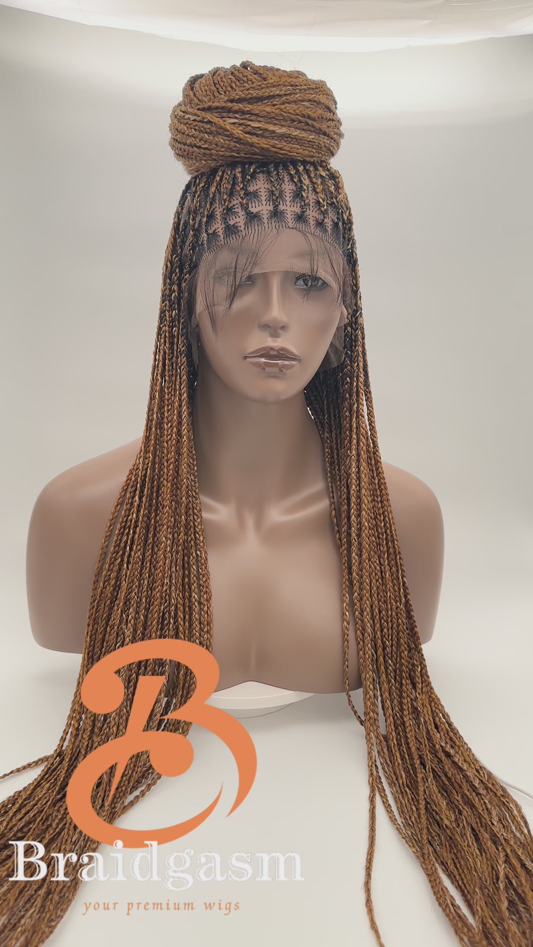 29 Inches Full Lace Handmade Box Braids Wig